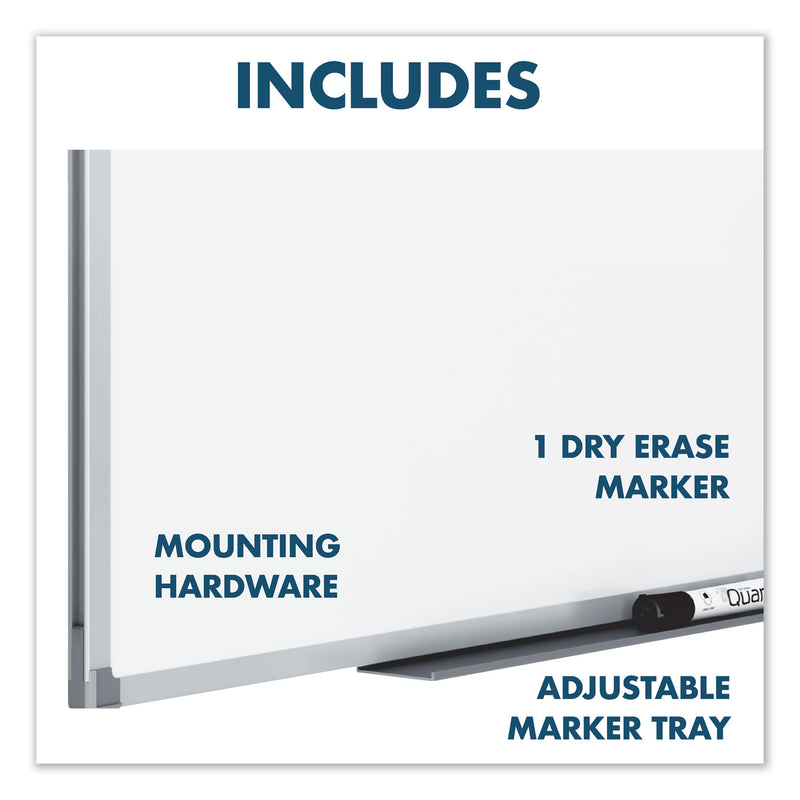 Mead Dry-Erase Board, Melamine Surface, 72 x 48, Silver Aluminum Frame