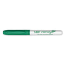 BIC Intensity Low Odor Fine Point Dry Erase Marker, Fine Bullet Tip, Green, Dozen