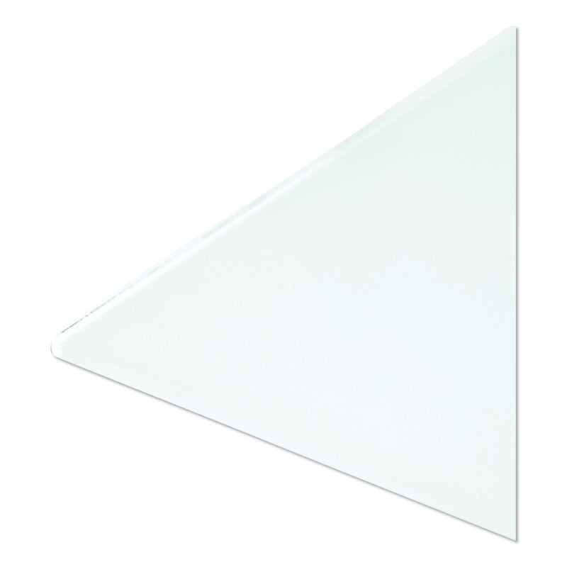 U Brands Floating Glass Dry Erase Board, 36 x 36, White