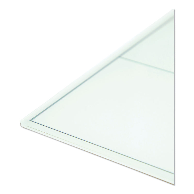 U Brands Floating Glass Dry Erase Undated One Month Calendar, 48 x 36, White