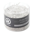 U Brands Standard Push Pins, Plastic, Clear, 0.44", 200/Pack