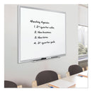 Quartet Classic Series Porcelain Magnetic Board, 60 x 36, White, Silver Aluminum Frame