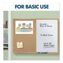 Quartet Bulletin/Dry-Erase Board, Melamine/Cork, 36 x 24, White/Brown, Oak Finish Frame