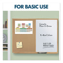 Quartet Bulletin/Dry-Erase Board, Melamine/Cork, 48 x 36, White/Brown, Oak Finish Frame