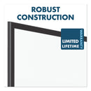 Quartet Classic Porcelain Magnetic Whiteboard, 36 x 24, Black Aluminum Frame