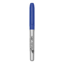 BIC Intensity Fine Tip Permanent Marker, Fine Bullet Tip, Deep Sea Blue, Dozen