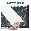 Quartet Classic Porcelain Magnetic Whiteboard, 36 x 24, Black Aluminum Frame