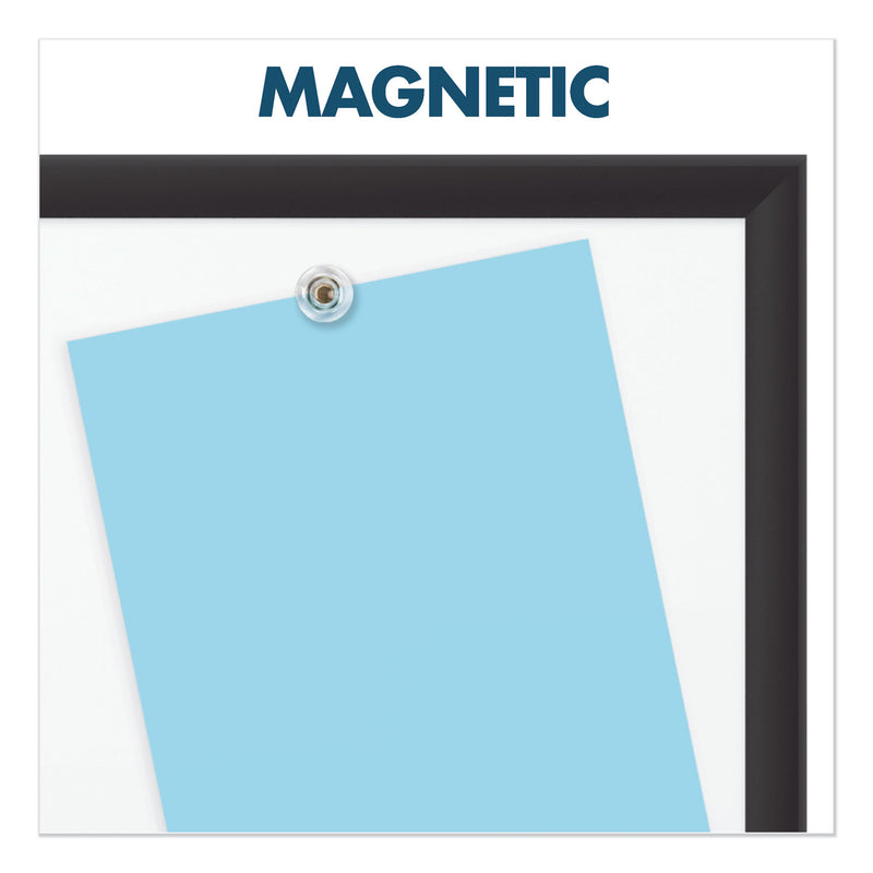Quartet Classic Porcelain Magnetic Whiteboard, 72 x 48, Black Aluminum Frame
