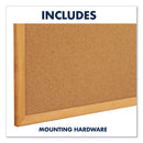 Quartet Classic Series Cork Bulletin Board, 36 x 24, Oak Finish Frame