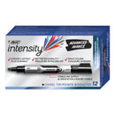 BIC Intensity Advanced Dry Erase Marker, Tank-Style, Broad Chisel Tip, Black, Dozen