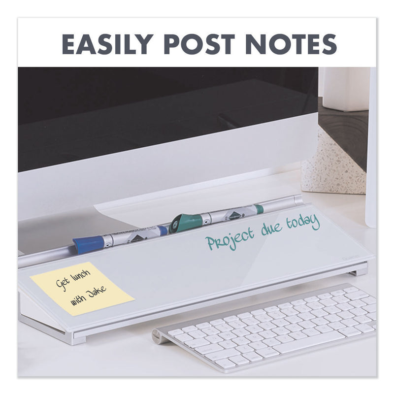 Quartet Glass Dry Erase Desktop Computer Pad, 18 x 6, White