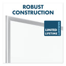 Quartet Classic Series Porcelain Magnetic Board, 72 x 48, White, Silver Aluminum Frame