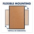 Quartet Classic Series Cork Bulletin Board, 36x24, Black Aluminum Frame