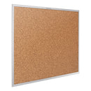 Quartet Classic Series Cork Bulletin Board, 60 x 36, Silver Aluminum Frame