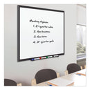 Quartet Classic Porcelain Magnetic Whiteboard, 36 x 24, Black Aluminum Frame