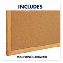 Quartet Classic Series Cork Bulletin Board, 96 x 48, Oak Finish Frame