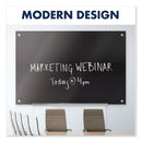 Quartet Infinity Black Glass Magnetic Marker Board, 48 x 36