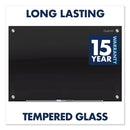 Quartet Infinity Black Glass Magnetic Marker Board, 72 x 48