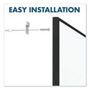 Quartet Fusion Nano-Clean Magnetic Whiteboard, 48 x 36, Black Frame