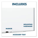 Quartet Fusion Nano-Clean Magnetic Whiteboard, 96 x 48, Silver Frame