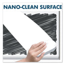 Quartet Fusion Nano-Clean Magnetic Whiteboard, 72 x 48, Silver Frame