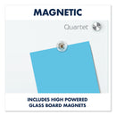 Quartet Infinity Magnetic Glass Marker Board, 24 x18, White