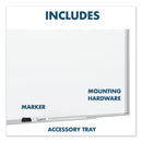 Quartet Fusion Nano-Clean Magnetic Whiteboard, 48 x 36, Silver Frame
