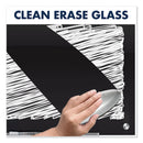 Quartet Infinity Magnetic Glass Marker Board, 36 x 24, Black