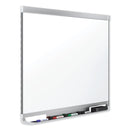Quartet Prestige 2 DuraMax Magnetic Porcelain Whiteboard, 48 x 36, Silver Frame