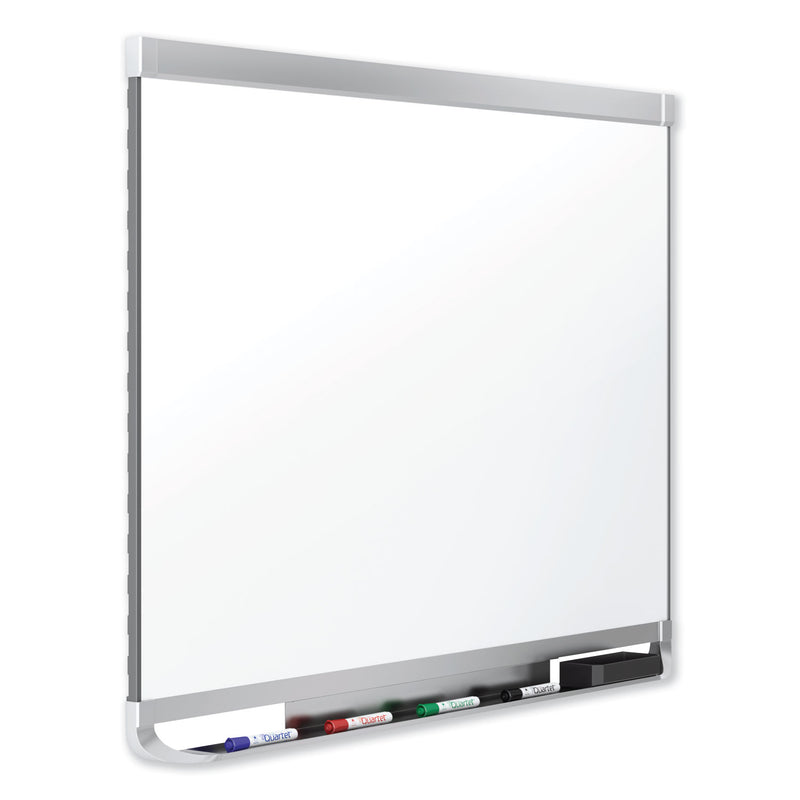 Quartet Prestige 2 DuraMax Magnetic Porcelain Whiteboard, 48 x 36, Silver Frame