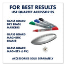 Quartet InvisaMount Magnetic Glass Marker Board, Frameless, 39" x 22", White Surface