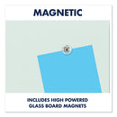 Quartet InvisaMount Magnetic Glass Marker Board, Frameless, 85" x 48", White Surface