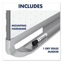 Quartet Prestige 2 Total Erase Whiteboard, 72 x 48, Mahogany Color Frame