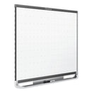 Quartet Prestige 2 Magnetic Total Erase Whiteboard, 72 x 48, Graphite Frame