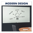 Quartet InvisaMount Magnetic Glass Marker Board, Frameless, 85" x 48", White Surface