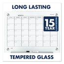 Quartet Infinity Magnetic Glass Calendar Board, 48 x 36