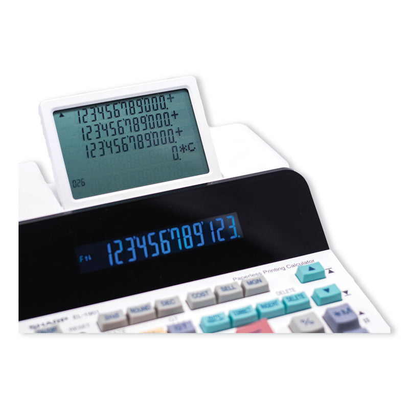 Sharp EL-1901 Paperless Printing Calculator with Check and Correct