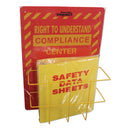 Impact Deluxe Reversible Right-To-Know\Understand SDS Center, 14.5w x 5.2d x 21h, Red/Yellow