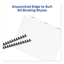 Avery Print and Apply Index Maker Clear Label Unpunched Dividers, 3-Tab, 11 x 8.5, White, 5 Sets