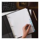 Avery Print and Apply Index Maker Clear Label Dividers, 5-Tab, White Tabs, 11 x 8.5, White, 25 Sets