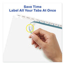 Avery Print and Apply Index Maker Clear Label Dividers, 12-Tab, White Tabs, 11 x 8.5, White, 5 Sets