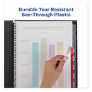 Avery Print and Apply Index Maker Clear Label Unpunched Dividers with Printable Label Strip, 8-Tab, 11 x 8.5, Clear, 5 Sets