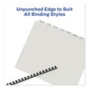 Avery Print and Apply Index Maker Clear Label Unpunched Dividers with Printable Label Strip, 8-Tab, 11 x 8.5, Clear, 5 Sets