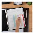 Avery Print and Apply Index Maker Clear Label Plastic Dividers w/Printable Label Strip, 8-Tab, 11 x 8.5, Frosted Clear Tabs, 1 Set