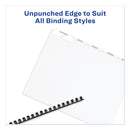 Avery Print and Apply Index Maker Clear Label Unpunched Dividers, 5-Tab, 11 x 8.5, White, 5 Sets