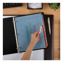 Avery Print and Apply Index Maker Clear Label Plastic Dividers with Printable Label Strip, 8-Tab, 11 x 8.5, Assorted Tabs, 1 Set