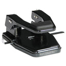 Master 40-Sheet Heavy-Duty High-Capacity Two-Hole Punch, 9/32" Holes, Padded Handle, Black