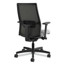 HON Ignition 2.0 4-Way Stretch Mid-Back Mesh Task Chair, Supports 300 lb, 17" to 21" Seat, Frost Seat, Charcoal Back, Black Base