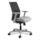 HON Ignition 2.0 4-Way Stretch Low-Back Mesh Task Chair, Supports Up to 300 lb, Frost Seat, Charcoal Back, Titanium Base