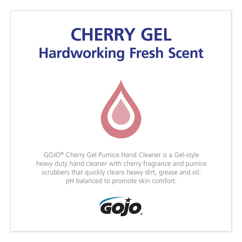 GOJO Cherry Gel Pumice Hand Cleaner, Cherry Scent, 1 gal
